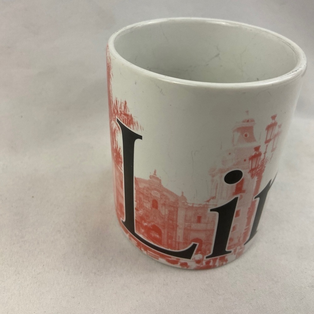 2007 Starbucks Lima Peru City Mug Government Palace Coffee Tea Cup International
